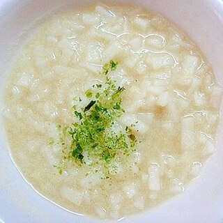 離乳食中期　高野豆腐＆玉ねぎ＆青海苔入りうどん